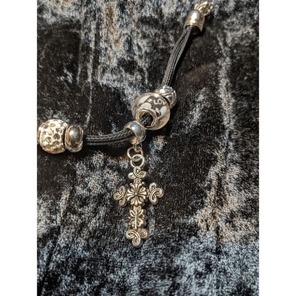 NEW CHUNS PANDORA LIKE BRACELET (OWL & CROSS) - Picture 3 of 3